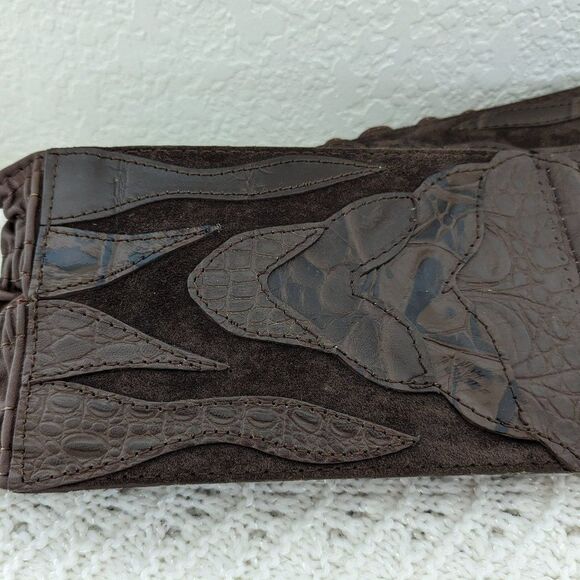 Vintage Tequila Leather Cinch Belt - Brown - Corset/Stretch Type - Small main image 12